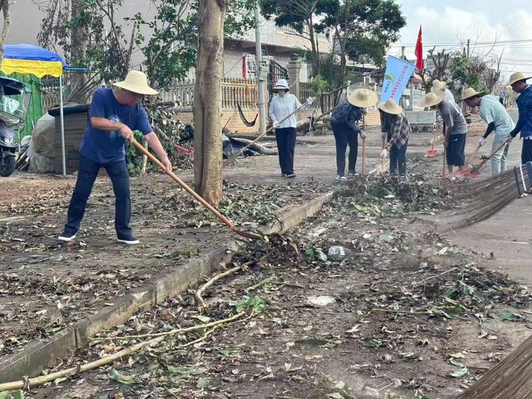 图片5-农场场部道路清障前